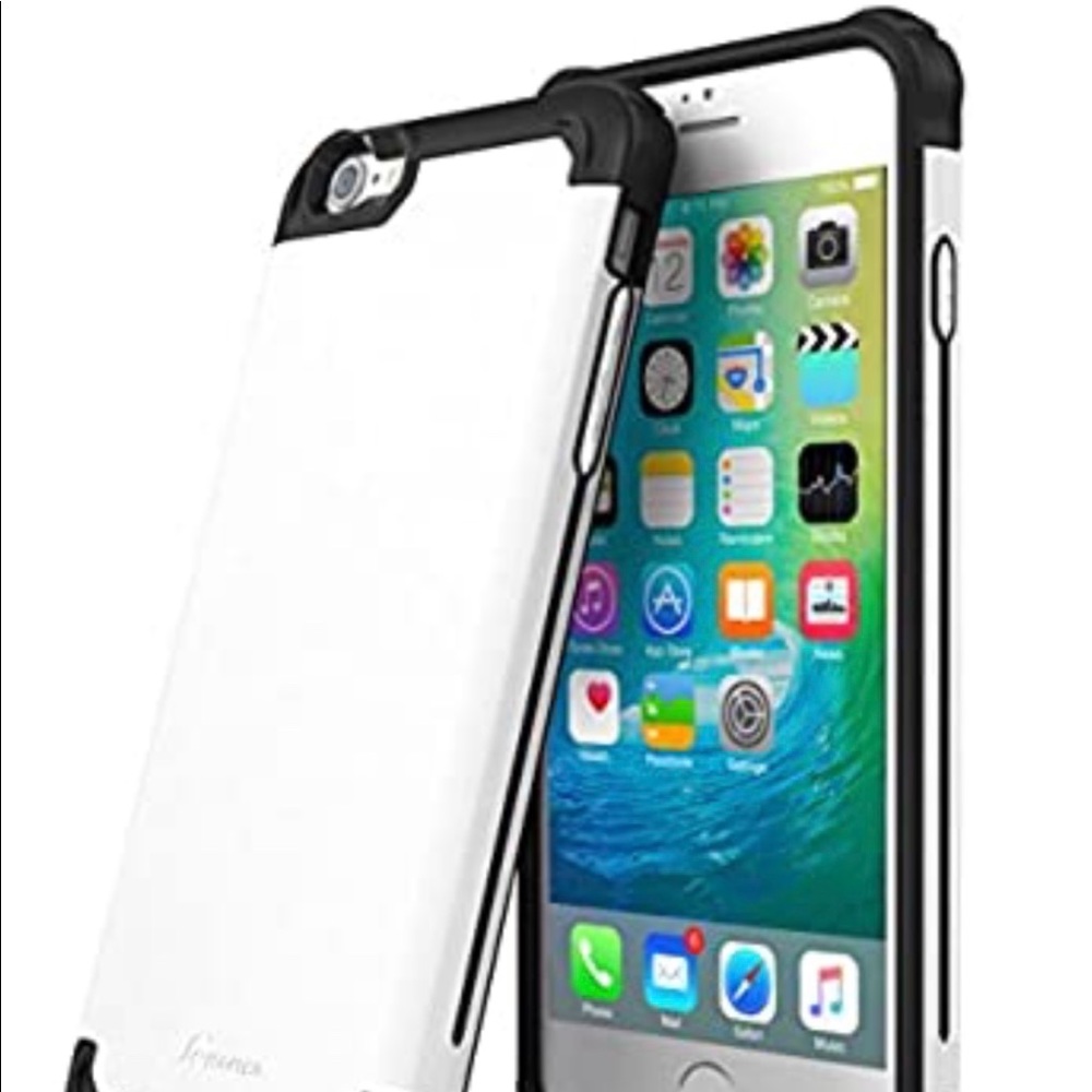 iPhone 6S white & black phone case Roocase